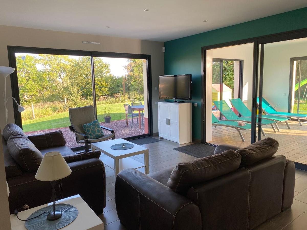 Piscine intérieure privée chauffée toute l'année à 29 Quievrecourt Exterior foto