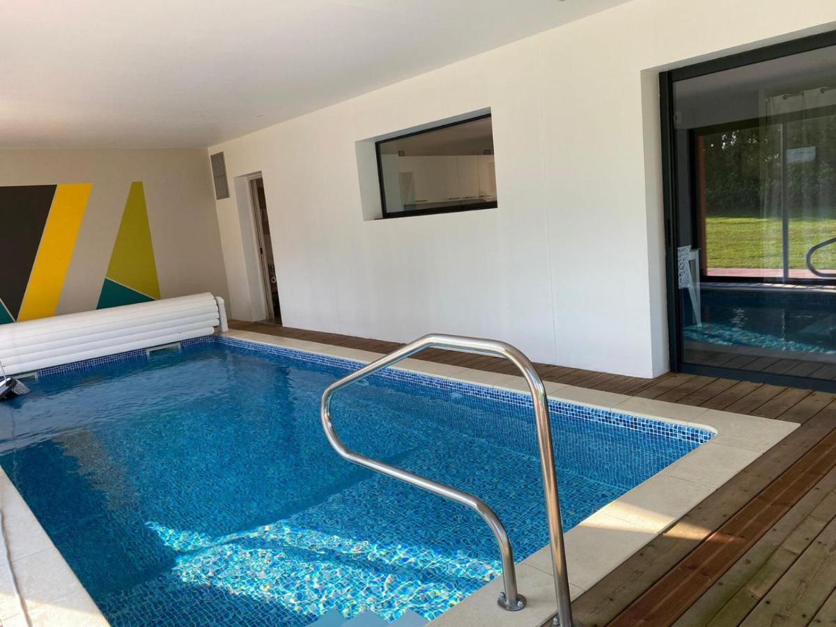 Piscine intérieure privée chauffée toute l'année à 29 Quievrecourt Exterior foto